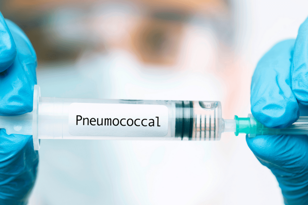 A pneumococcal vaccine syringe